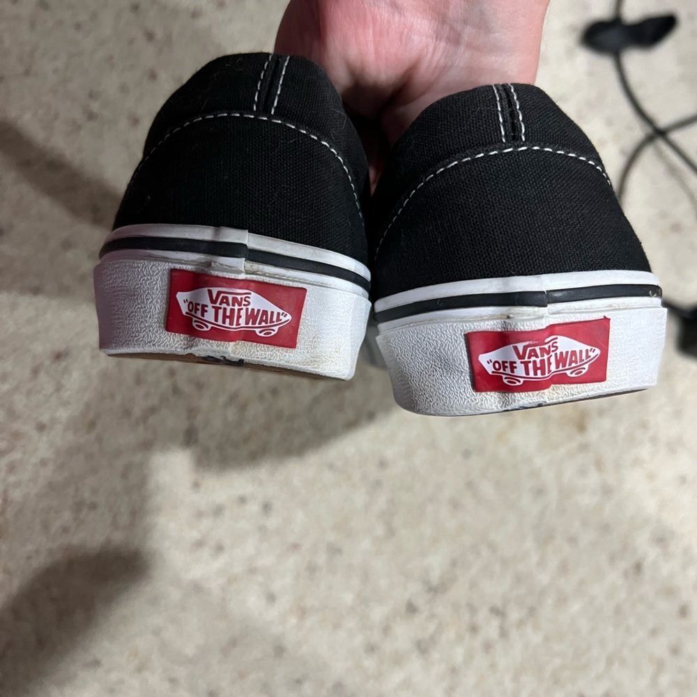 Vans black slip on men’s 7.5 women’s 9 - Picture 3 of 6